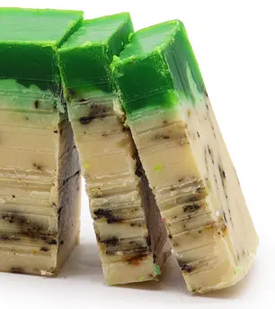 Green Tea - Olive Oil Soap Slice