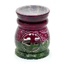 Small Coloured Soapstone Oil Burner 8 Cm - Om & Elephant